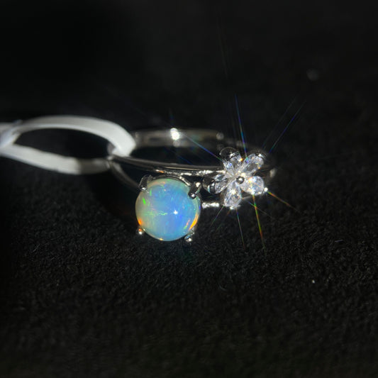 【YD-J09】Silver925 Opal Ring Adjustable Size