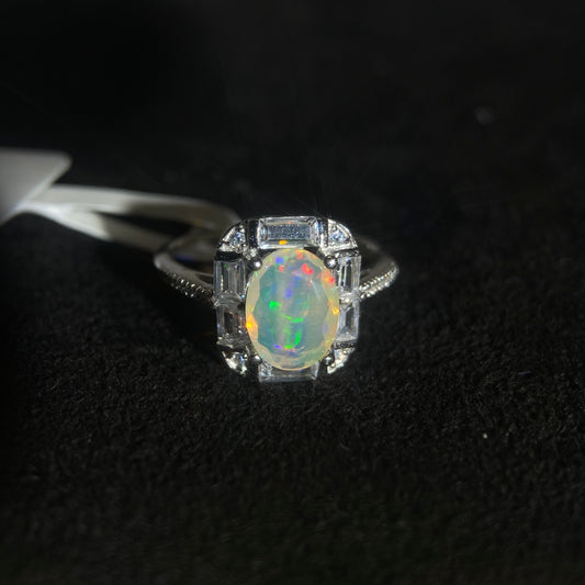 【YD-J11】Silver925 Opal Ring Adjustable Size