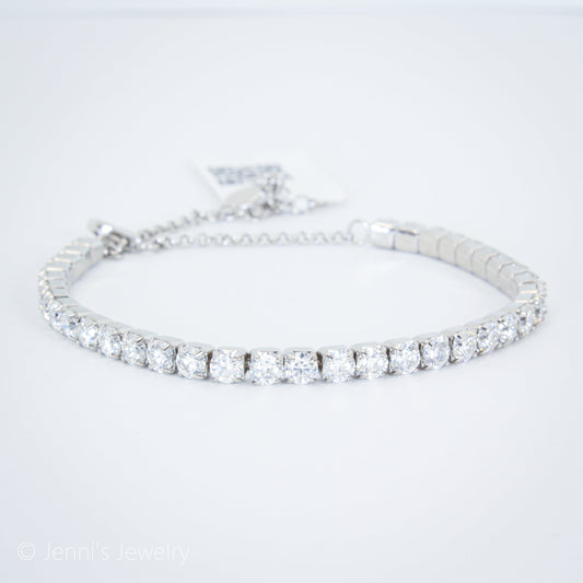 [YY-X2001] Silver 925 Classic Moissanite Tennis Bracelet